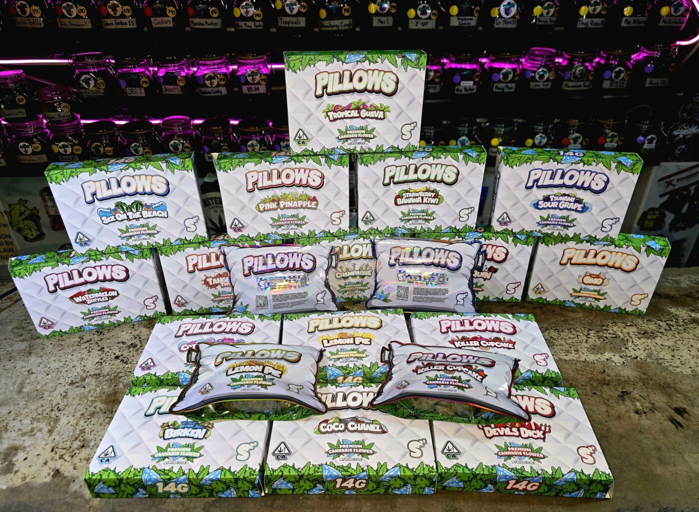 pillows weed brand cali 40% thc phuket cannabs drewisharing